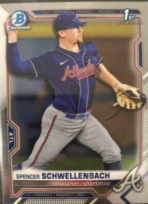 Spencer Schwellenbach #BDC-44 2021 Bowman Draft Chrome Baseball
