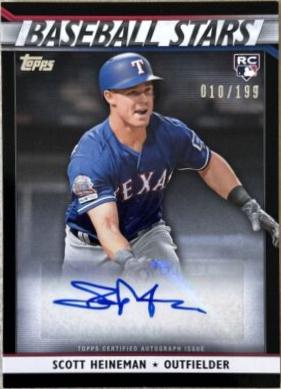 SCOTT HEINEMAN #BSA-SH Baseball Cards 2020 Topps Update Baseball Stars Autographs
