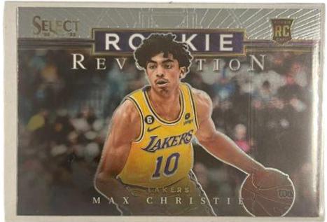 Max Christie #3 Basketball Cards 2022 Panini Select Rookie Revolution