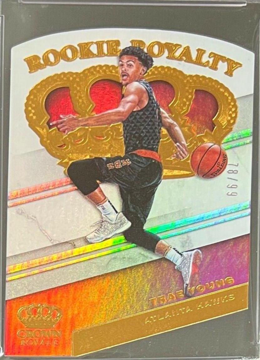 Trae Young #34 Basketball Cards 2018 Panini Crown Royale Rookie Royalty