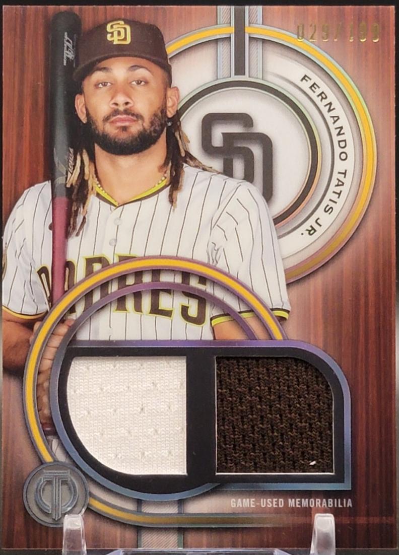 Fernando Tatis Jr. #DR-FTJ Baseball Cards 2025 Topps Tribute Single-Player Dual Relic