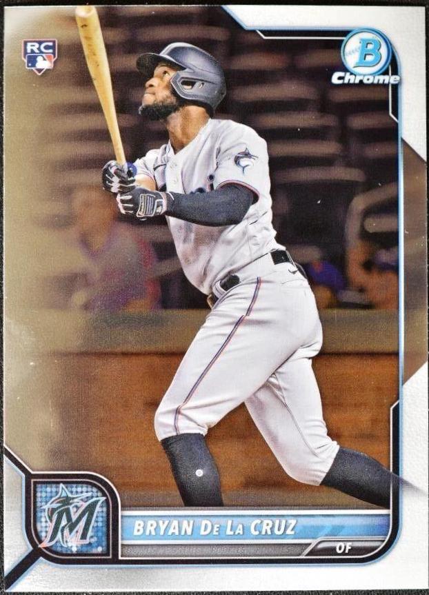 Bryan De La Cruz #52 Baseball Cards 2022 Bowman Chrome