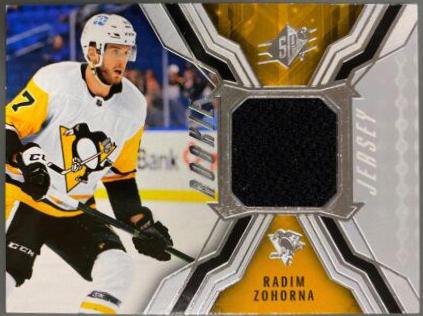 Radim Zohorna #RJ-RZ Hockey Cards 2021 SPx Rookie Jersey