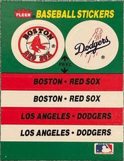 Boston Red Sox - Los Angeles Dodgers Team Sticker