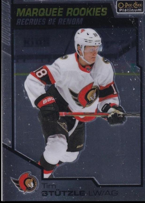 Tim Stutzle #199 Hockey Cards 2020 O Pee Chee Platinum