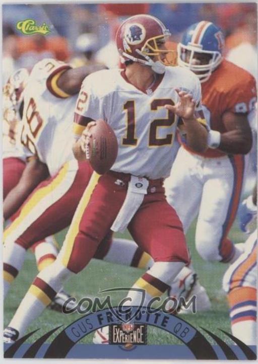 Gus Frerotte #43 Football Cards 1996 Classic NFL Experience