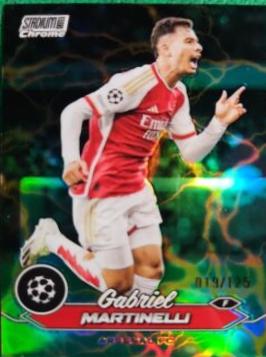 Gabriel Martinelli #41 2023 Topps Stadium Club Chrome UEFA