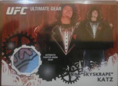 Tim Katz #UG-TK Ufc Cards 2010 Topps UFC Ultimate Gear Relic
