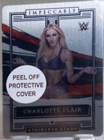 Charlotte Flair #8 Wrestling Cards 2022 Panini Impeccable WWE Stainless Stars
