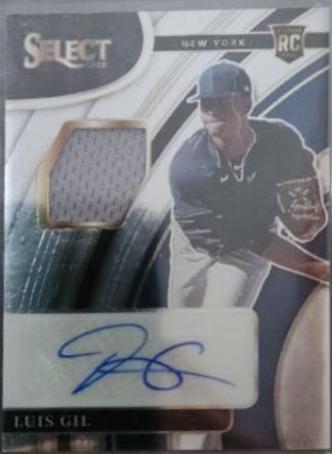 Luis Gil #RJA-LG Baseball Cards 2022 Panini Select Rookie Jersey Autographs