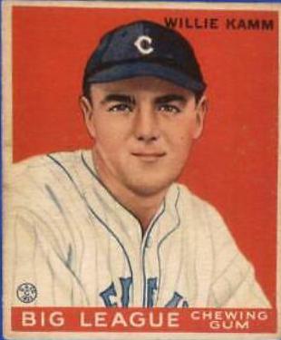 1933 R319 Goudey Willie Kamm #75 card