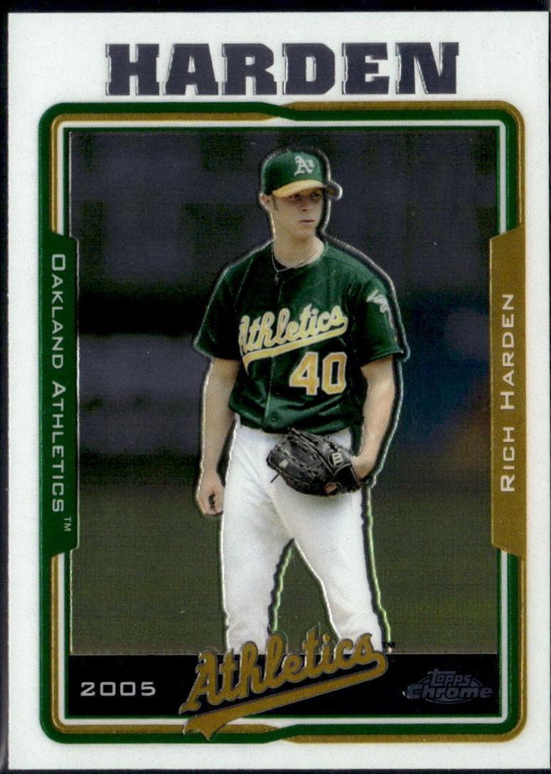 Rich Harden #7 Baseball Cards 2005 Topps Chrome