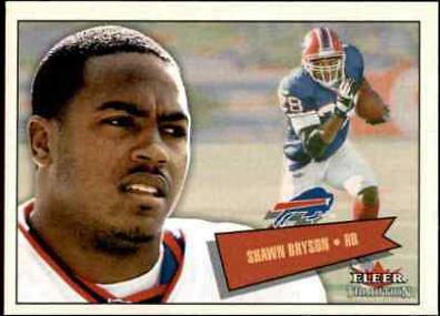 Shawn Bryson #16 Football Cards 2001 Fleer