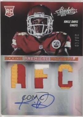 Knile Davis [Rookie Premiere Materials Signature AFC, NFC Prime] #219