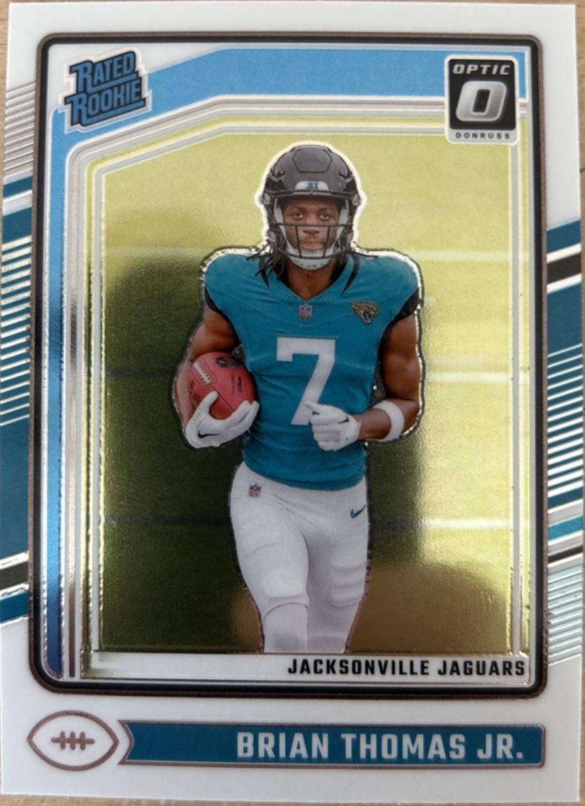 Brian Thomas Jr. #214 Football Cards 2024 Panini Donruss Optic