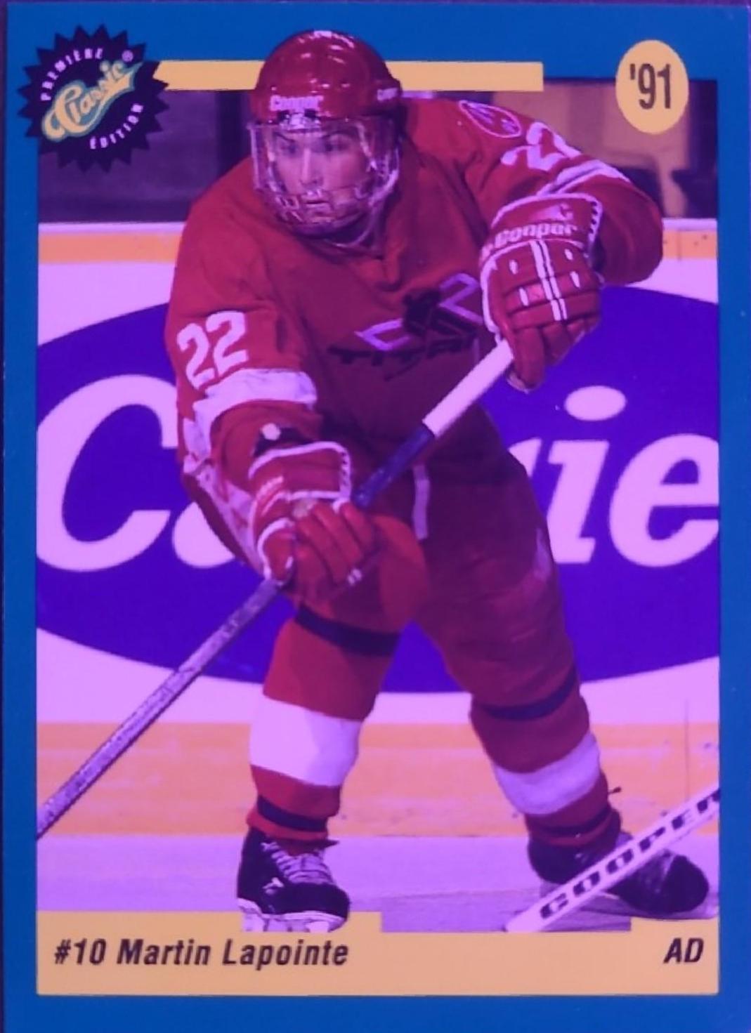 Martin Lapointe #9 Hockey Cards 1991 Classic Draft Picks Promo