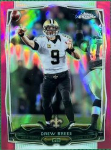 Drew Brees [Throwing Pink Refractor] #17