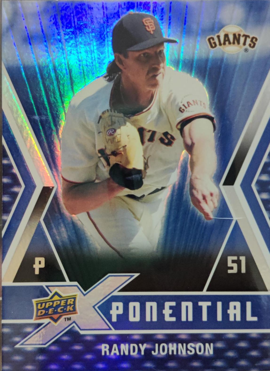 Randy Johnson #X-RJ Baseball Cards 2009 Upper Deck X Xponential