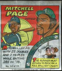 Mitchell Page #14 Baseball Cards 1979 Topps Comics Prices