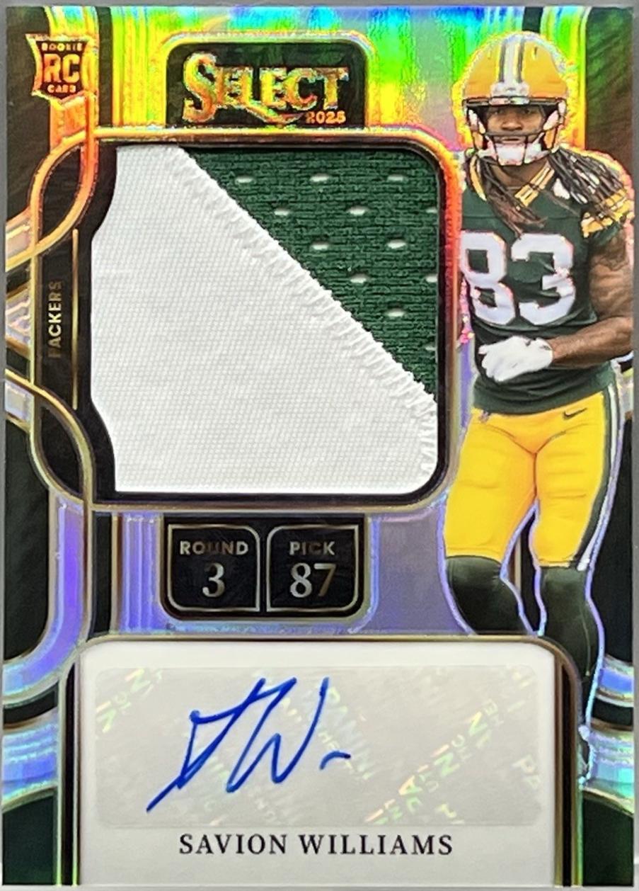 Savion Williams #PSS-SWS 2025 Panini Select Prime Selections Prizm Signature Football