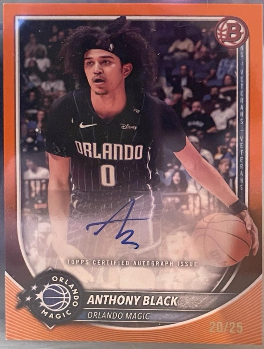 Anthony Black #RVA-AL 2025-26 Bowman Basketball Paper Rookies & Veterans Retail Autographs