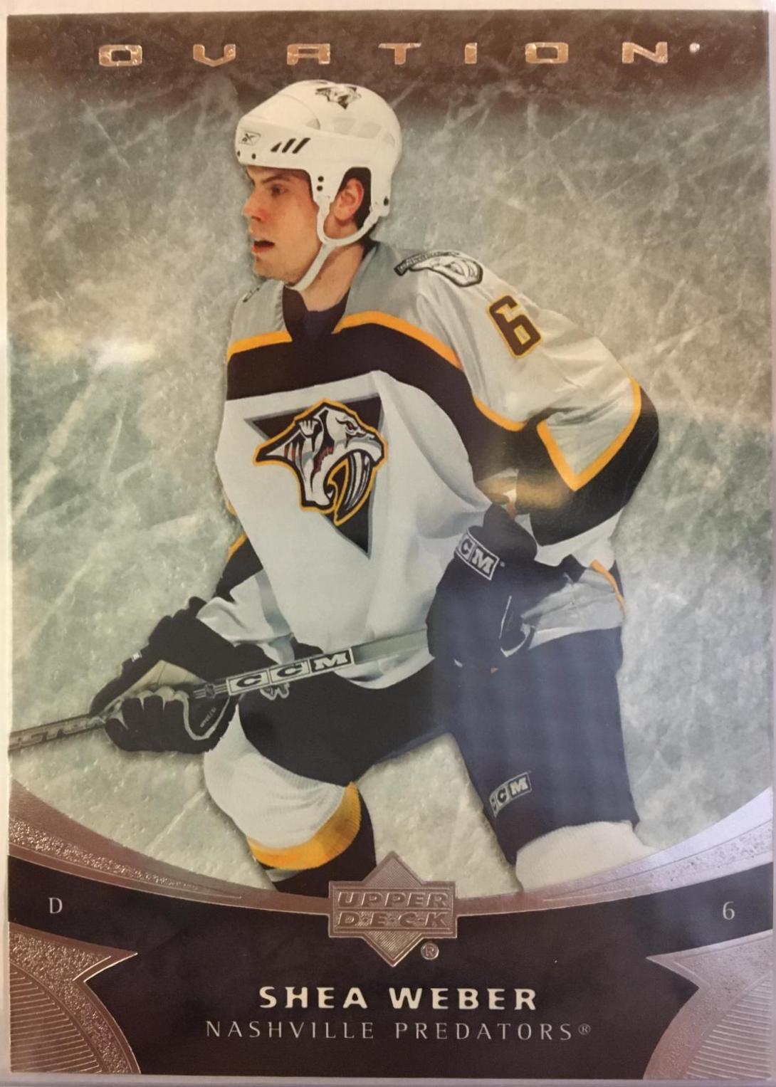 Shea Weber #178 Hockey Cards 2006 Upper Deck Ovation