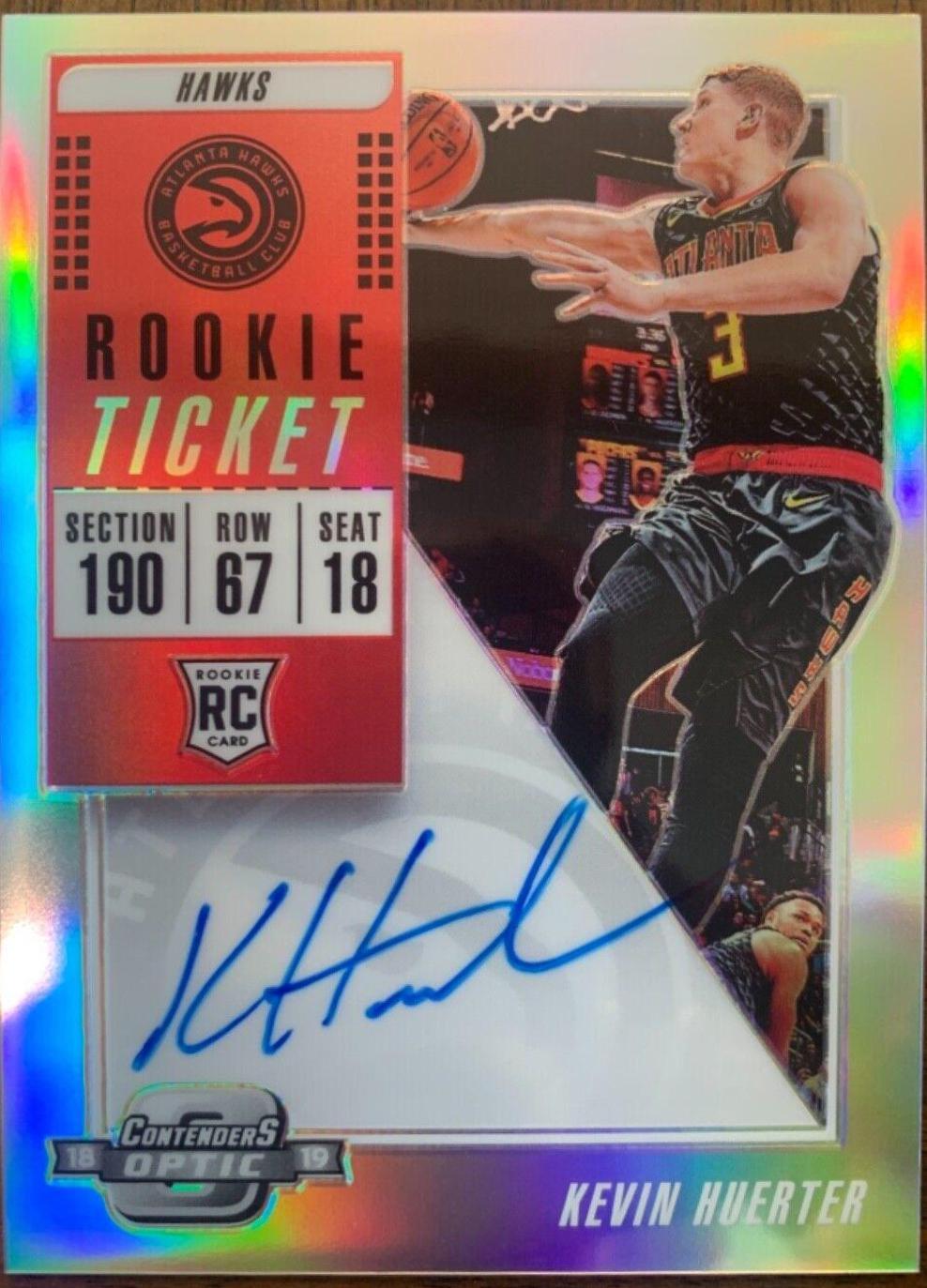 Kevin Huerter [Black Jersey Autograph] #117