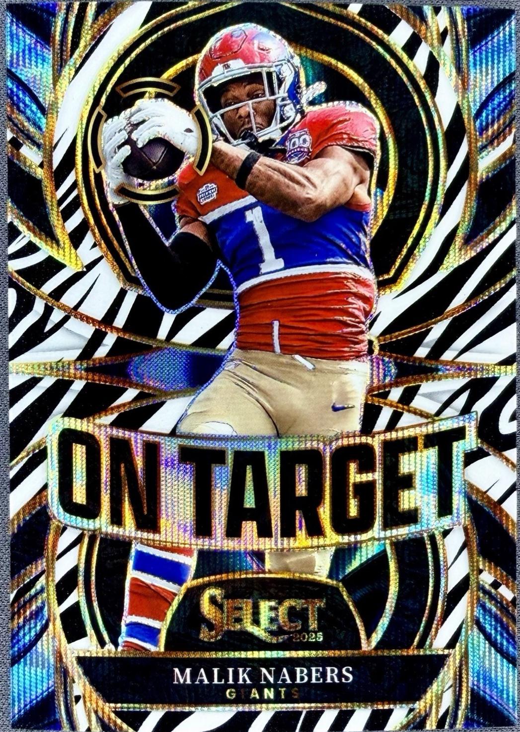 Malik Nabers [Zebra Prizm] #19