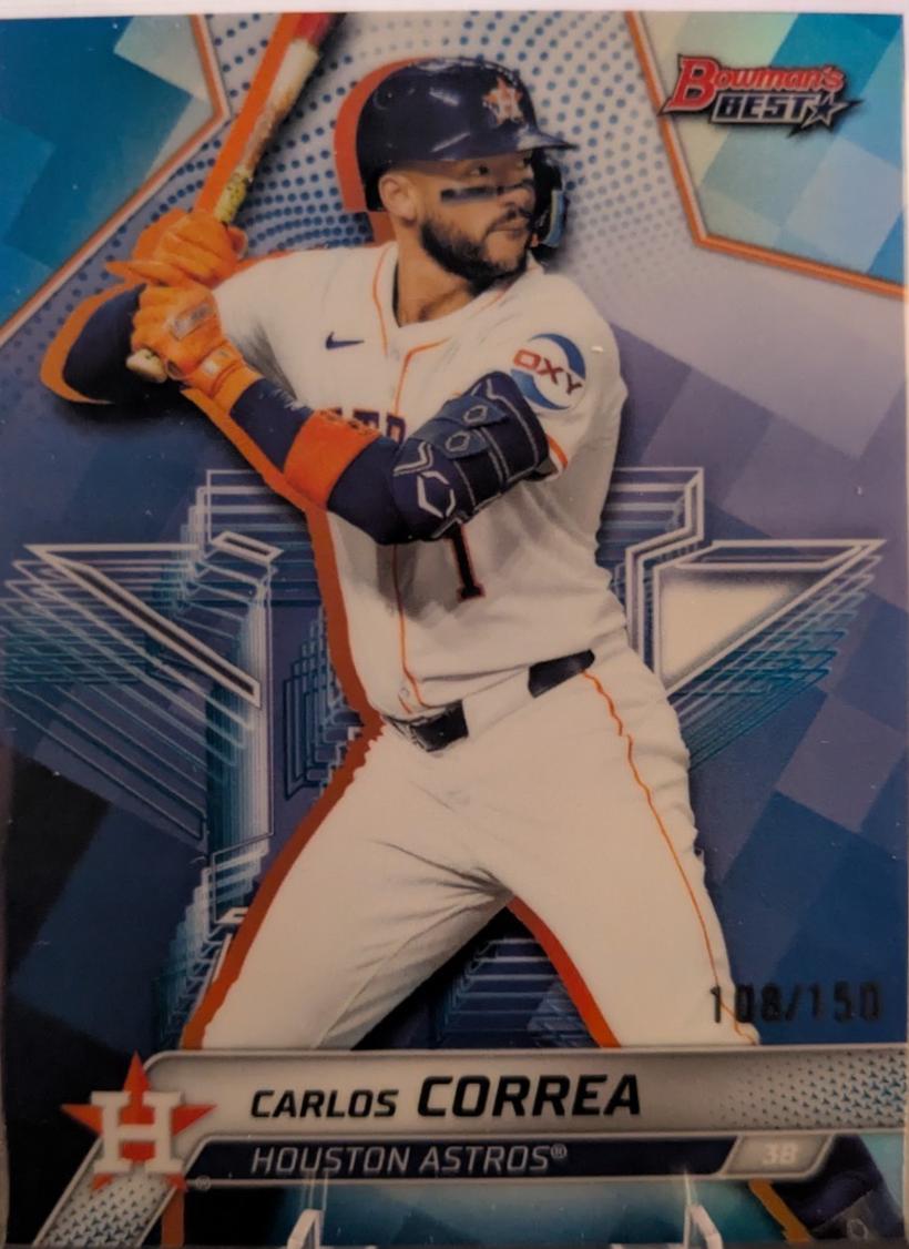 Carlos Correa [Blue Lazer Refractor] #50