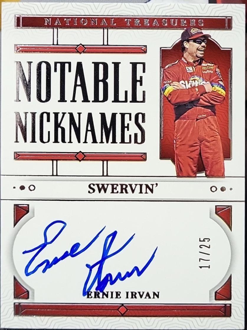 Ernie Irvan #9 Racing Cards 2024 Panini National Treasures NASCAR Notable Nicknames