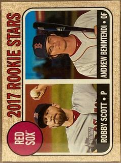 Red Sox 2017 Rookie Stars: Robby Scott / Andrew Benintendi