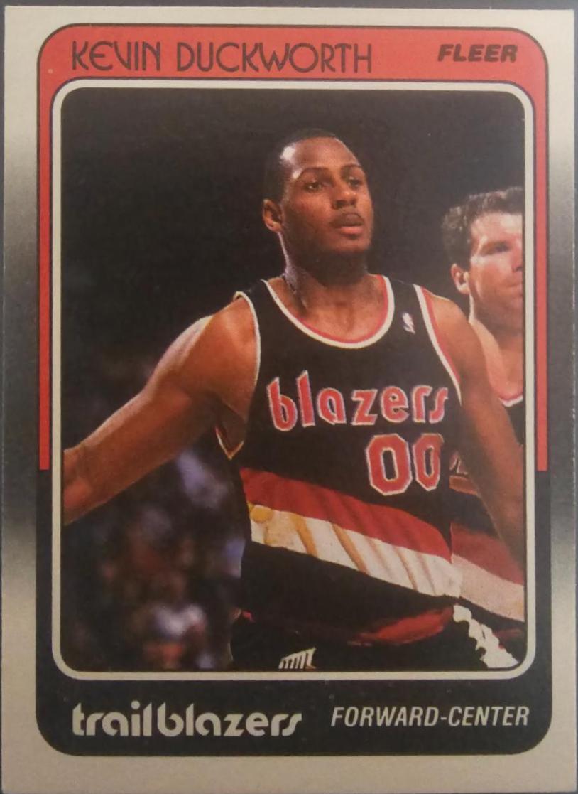 Kevin Duckworth #93 Basketball Cards 1988 Fleer