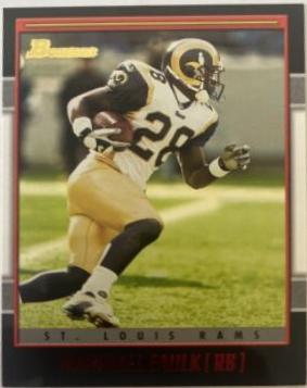 Marshall Faulk #14 Football Cards 2001 Bowman