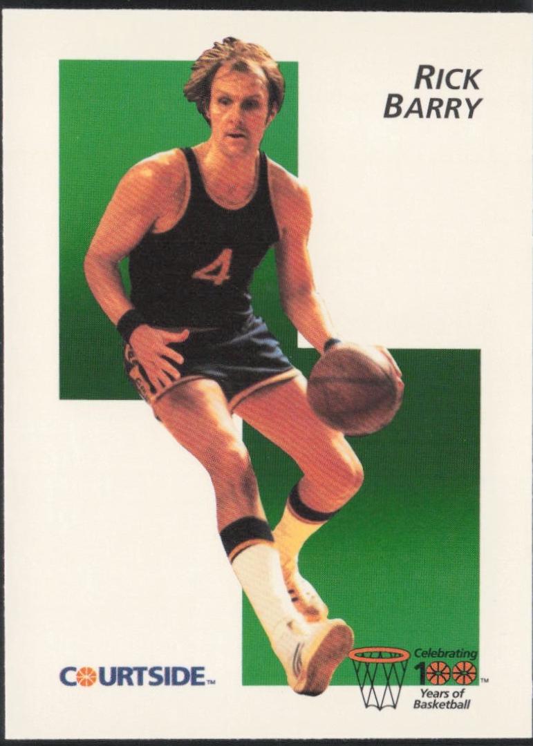 Rick Barry #3 1992 Courtside Flashback Basketball