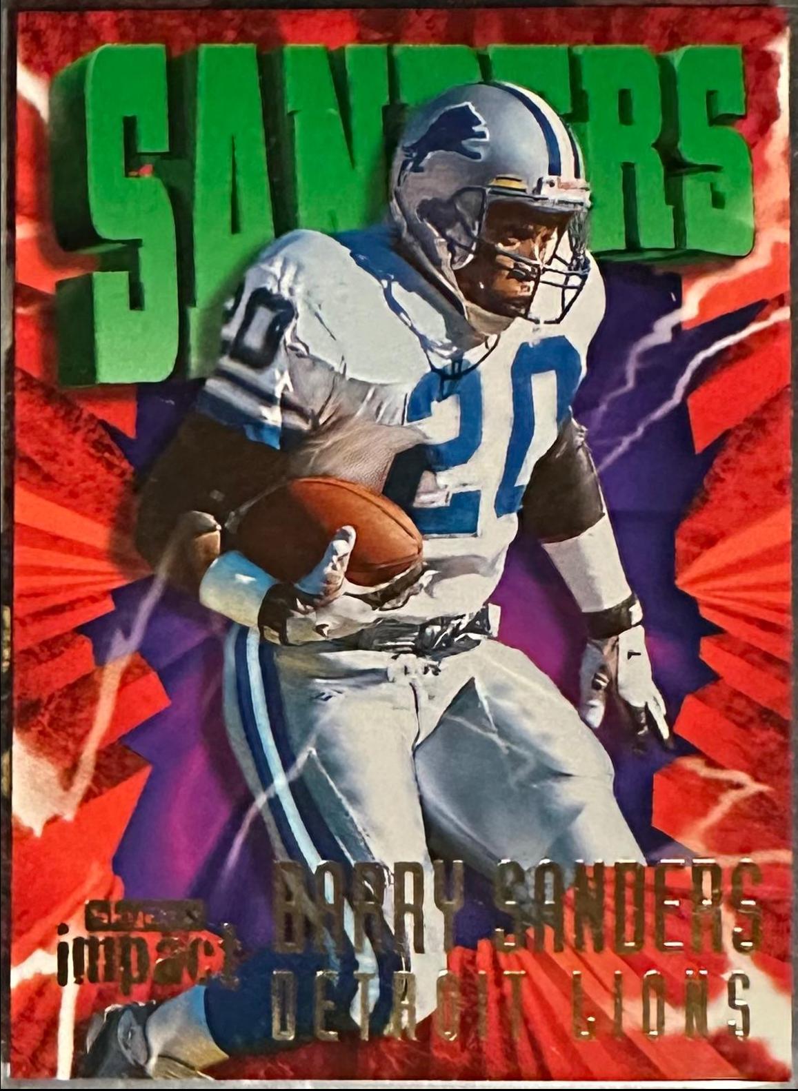 Barry Sanders #20 Football Cards 1997 Skybox Impact