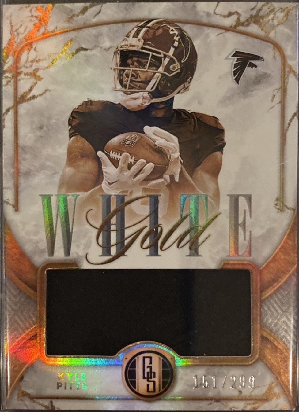 Kyle Pitts #WG-KPS Football Cards 2024 Panini Gold Standard White Gold