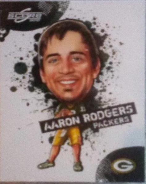 Aaron Rogers #1 Football Cards 1994 Panini Score