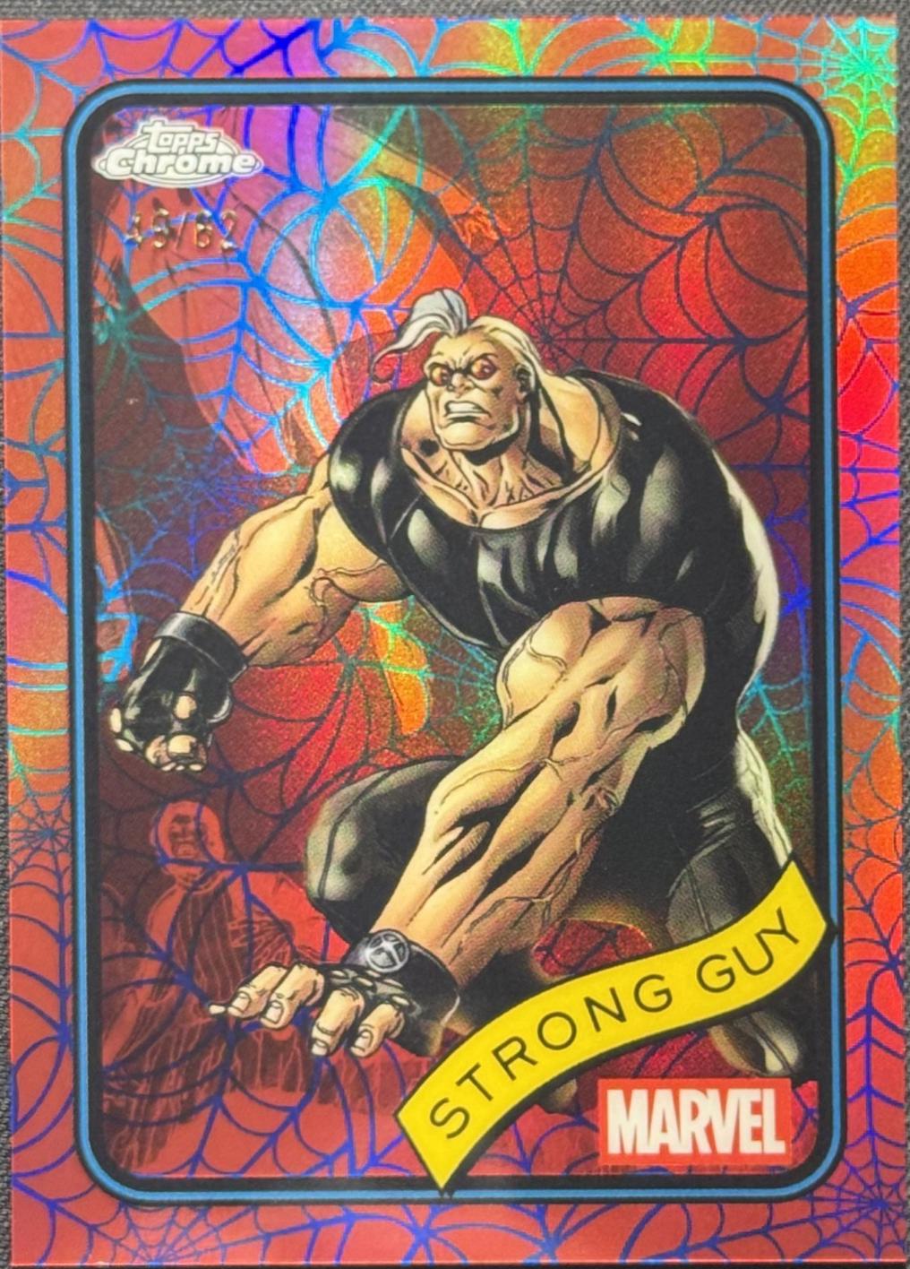 Strong Guy Blue & Red Spider Web Refractor