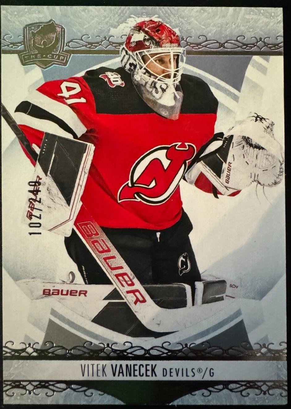 Vitek Vanecek #18 Hockey Cards 2022 Upper Deck The Cup