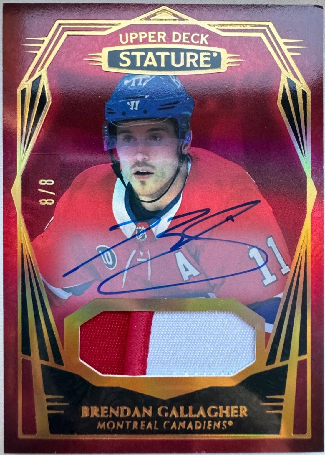 Brendan Gallagher [Design Variant Autograph Patch Red] #38
