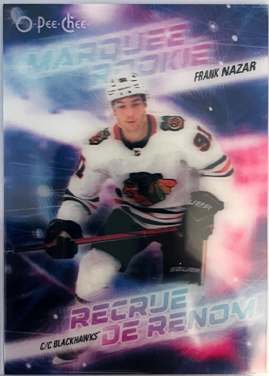 Frank Nazar #3D-FN Hockey Cards 2024 O-Pee-Chee 3-D Marquee Rookie