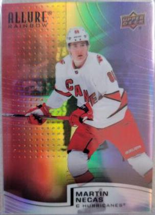 Martin Necas #R-79 2021 Upper Deck Allure Rainbow Hockey