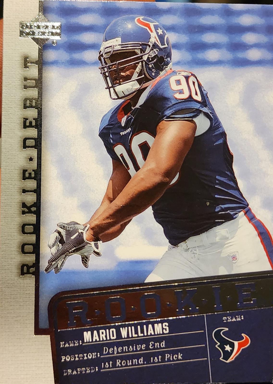 Mario Williams #144 Football Cards 2006 Upper Deck Rookie Debut