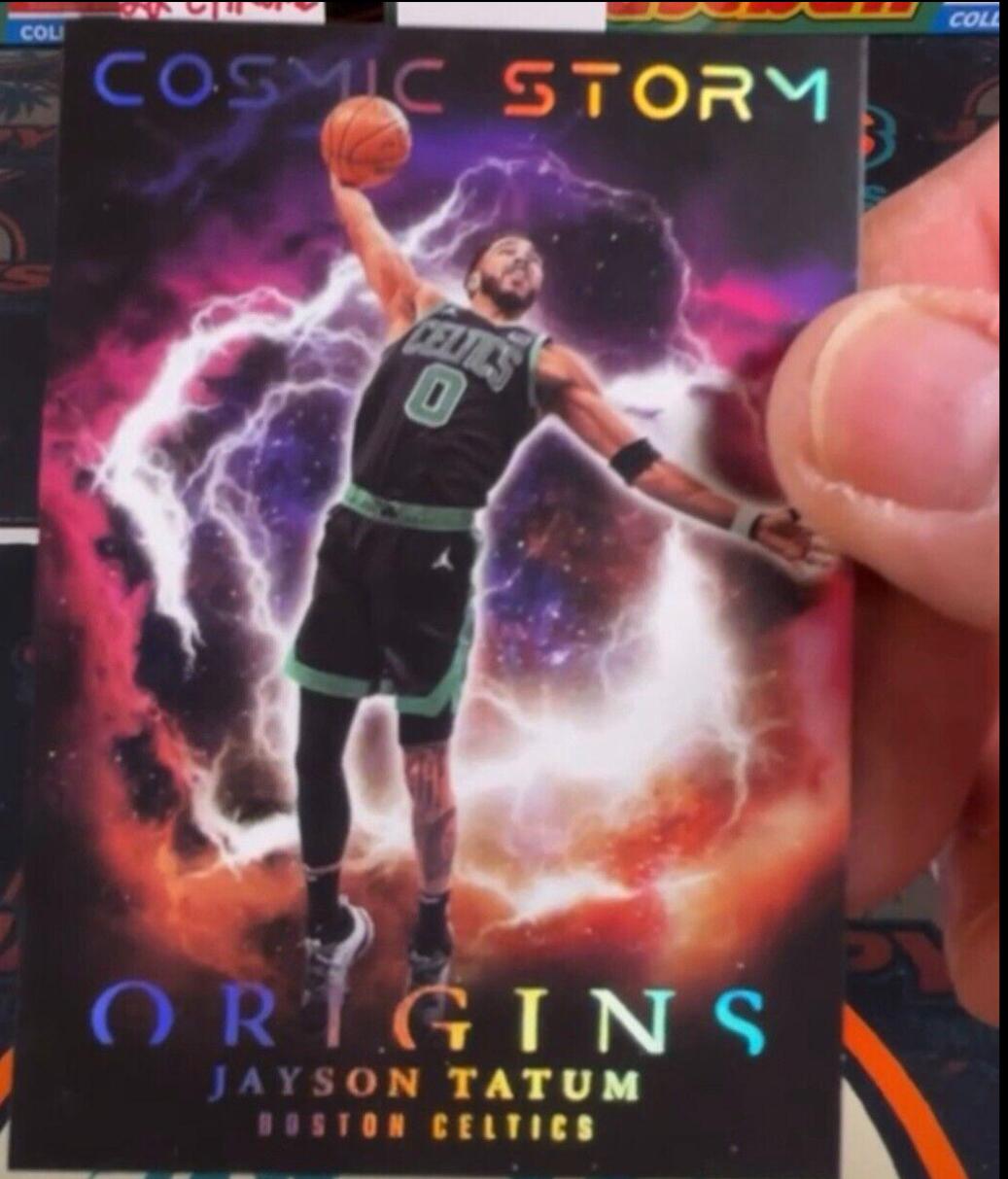 Jayson Tatum #9 Basketball Cards 2023 Panini Origins Cosmic Storm