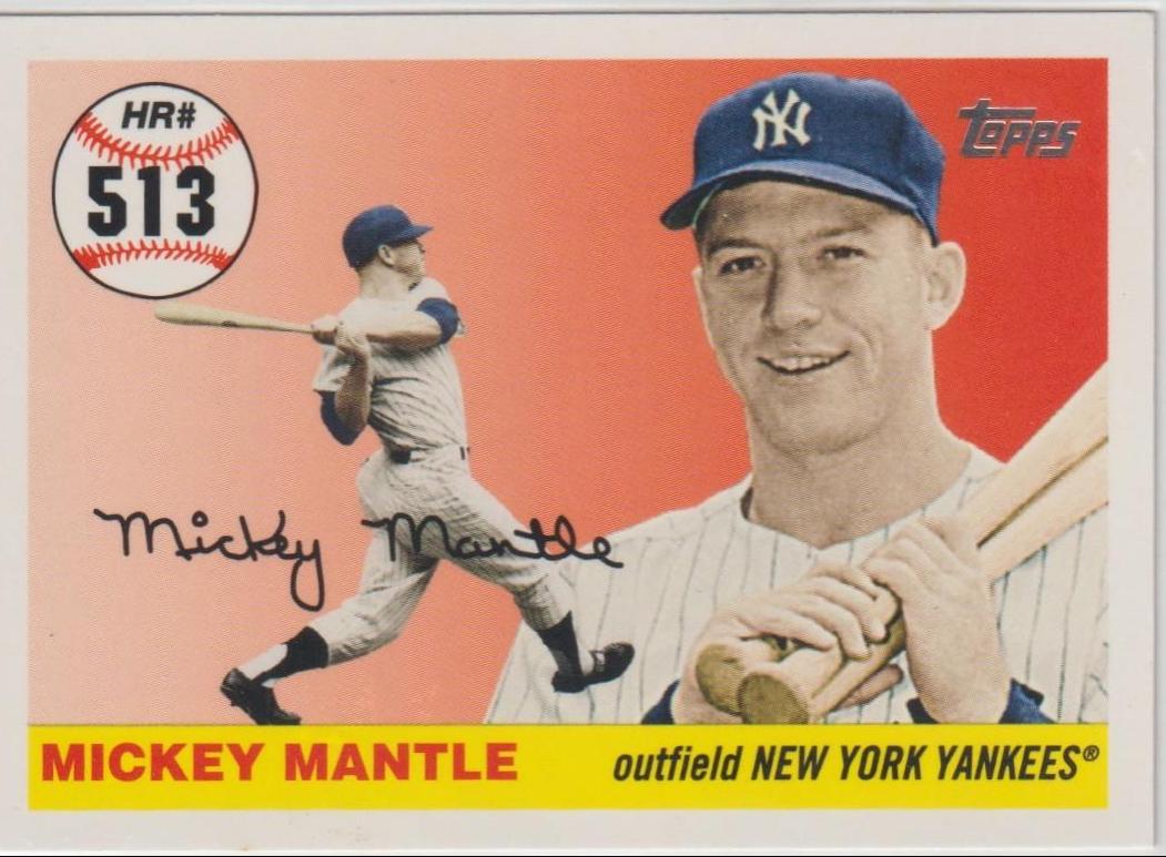 Mickey Mantle #MHR513 2007 Topps Mickey Mantle Home Run History Baseball
