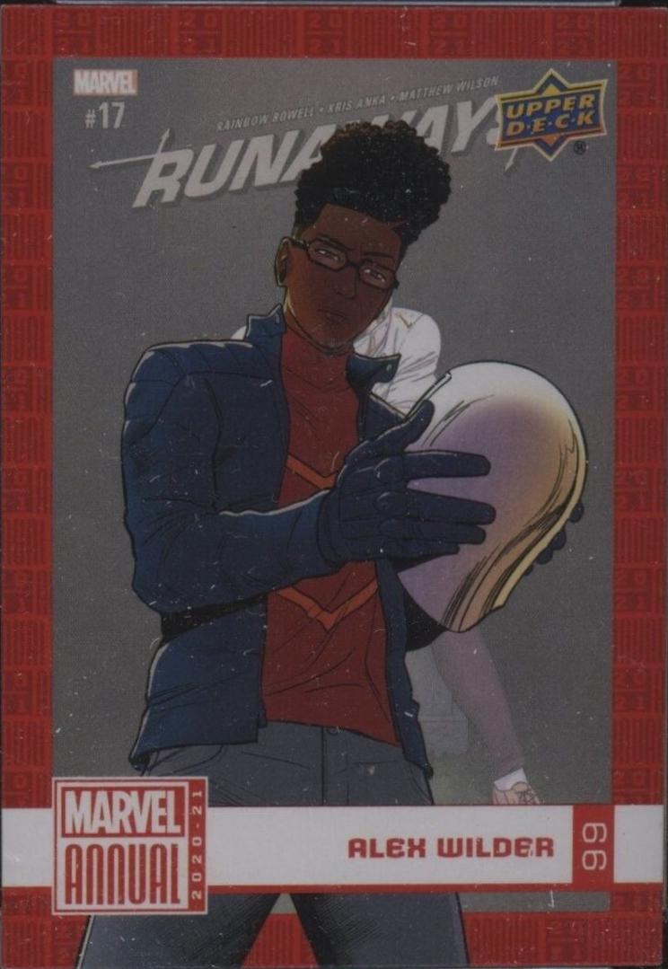 Alex Wilder #99 Marvel 2020 Upper Deck Annual
