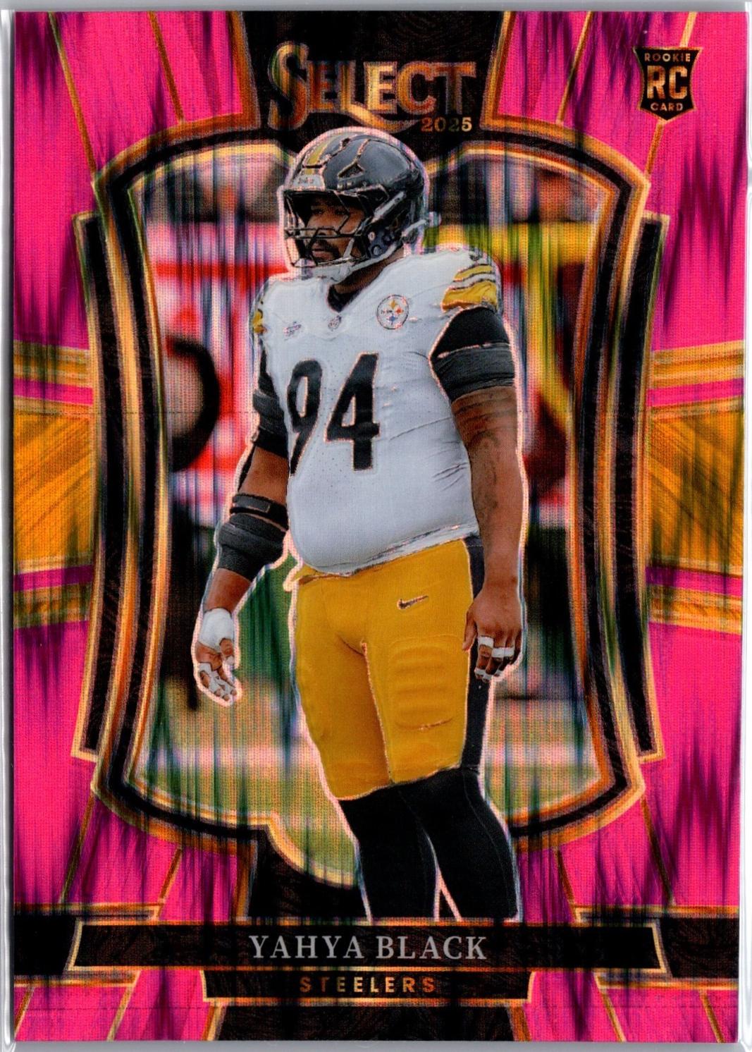 2025 Panini Select Yahya Black [Black Prizm Shock] #153 card
