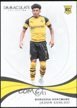 Jadon Sancho #53 Soccer Cards 2018 Panini Immaculate