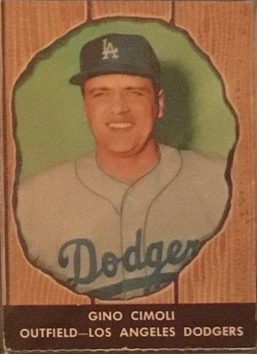 Gino Cimoli #63 1958 Hires Root Beer Baseball