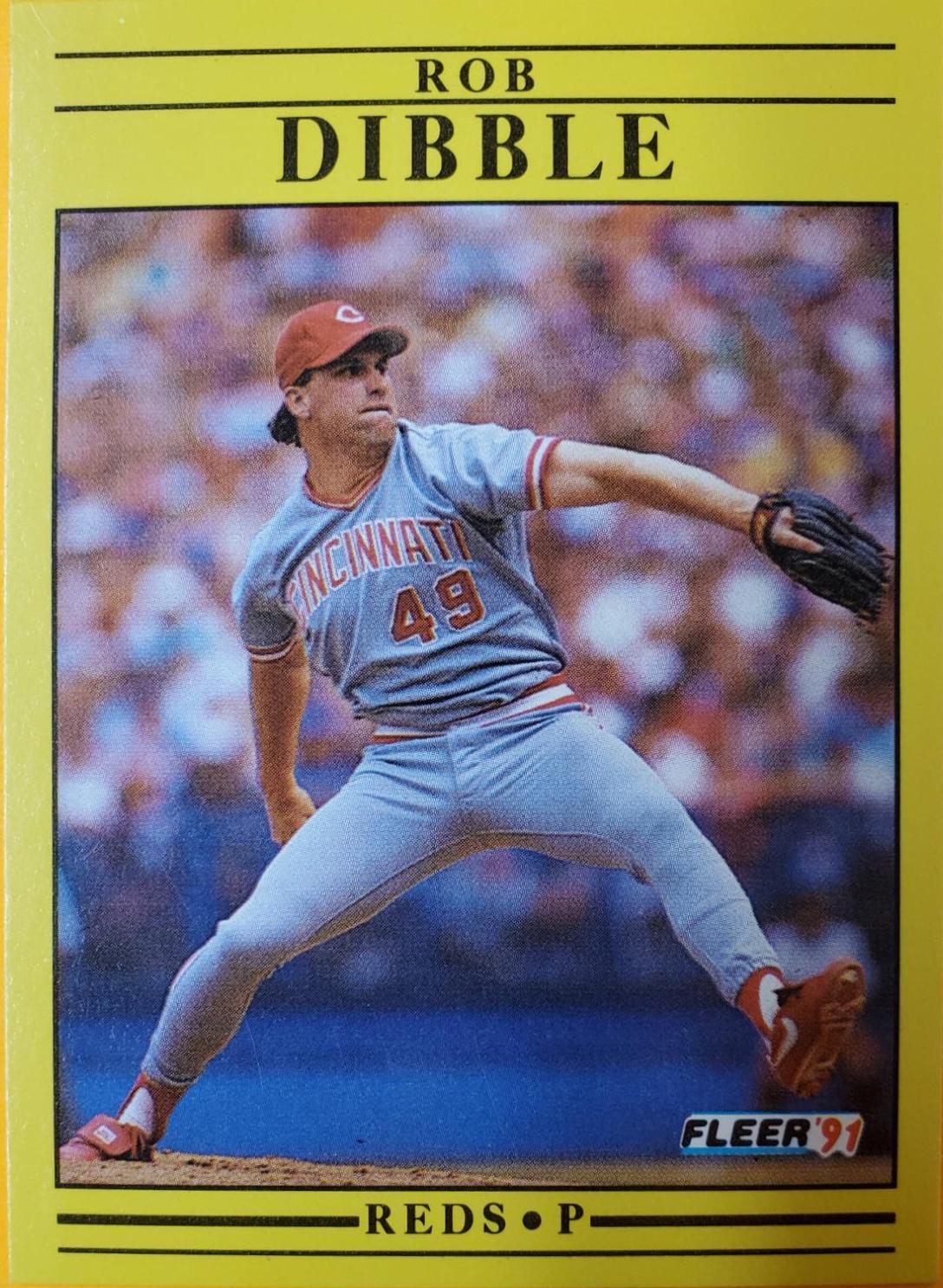 Rob Dibble #62 Baseball Cards 1991 Fleer